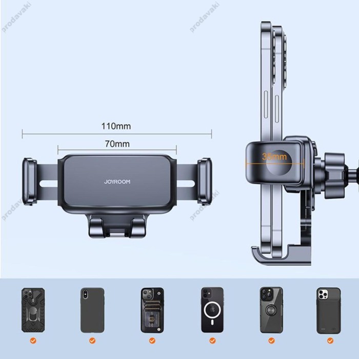 Автомобільний тримач JOYROOM JR-ZS283 Car Phone Holder Mount (Air Vent) Black